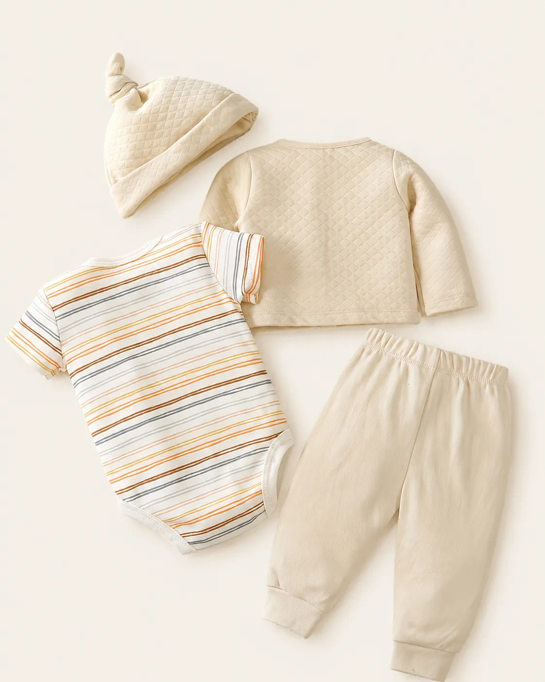Conjunto Bebê Safari Neutro 4 Peças