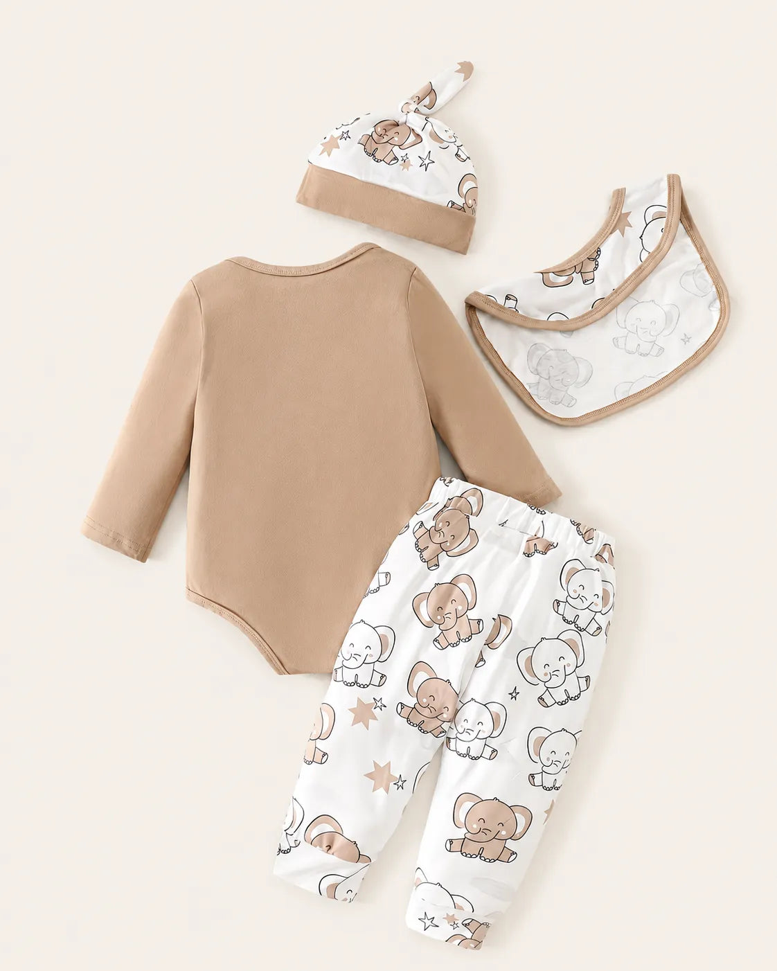 Conjunto Bebê Elefantinho Lovely 4 Peças