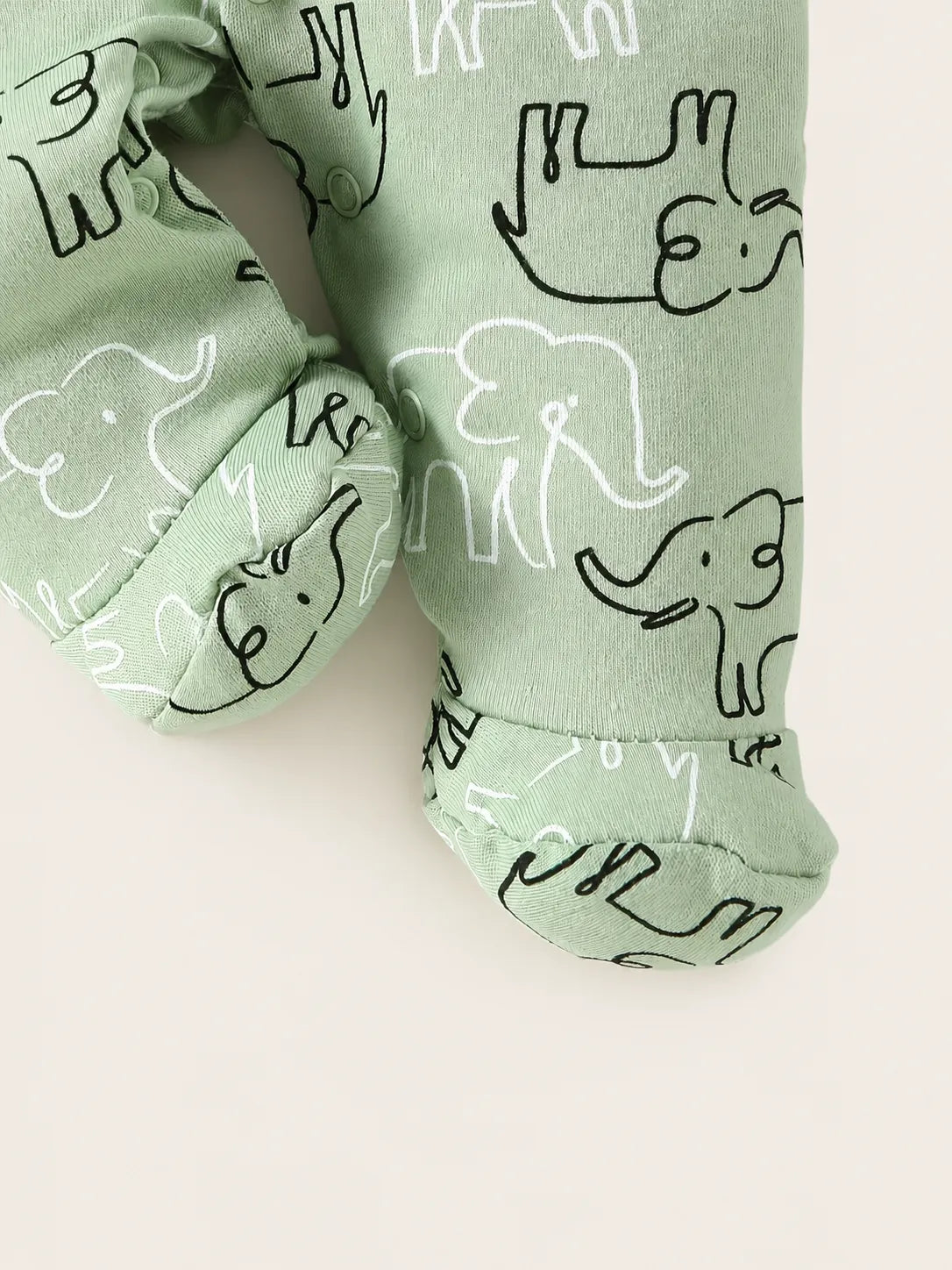 Conjunto Bebê Elefantinho Verde 8 Peças