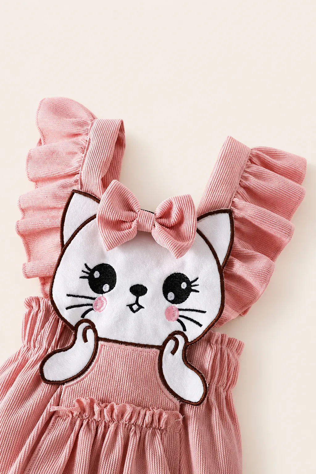 Conjunto Bebê Gatinha Jardim Rosa 3 Peças