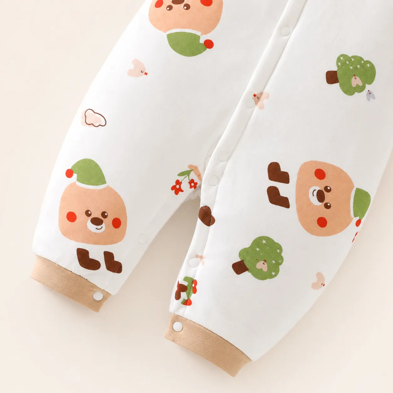 Macacão Bebê Floresta Encantada com Babador