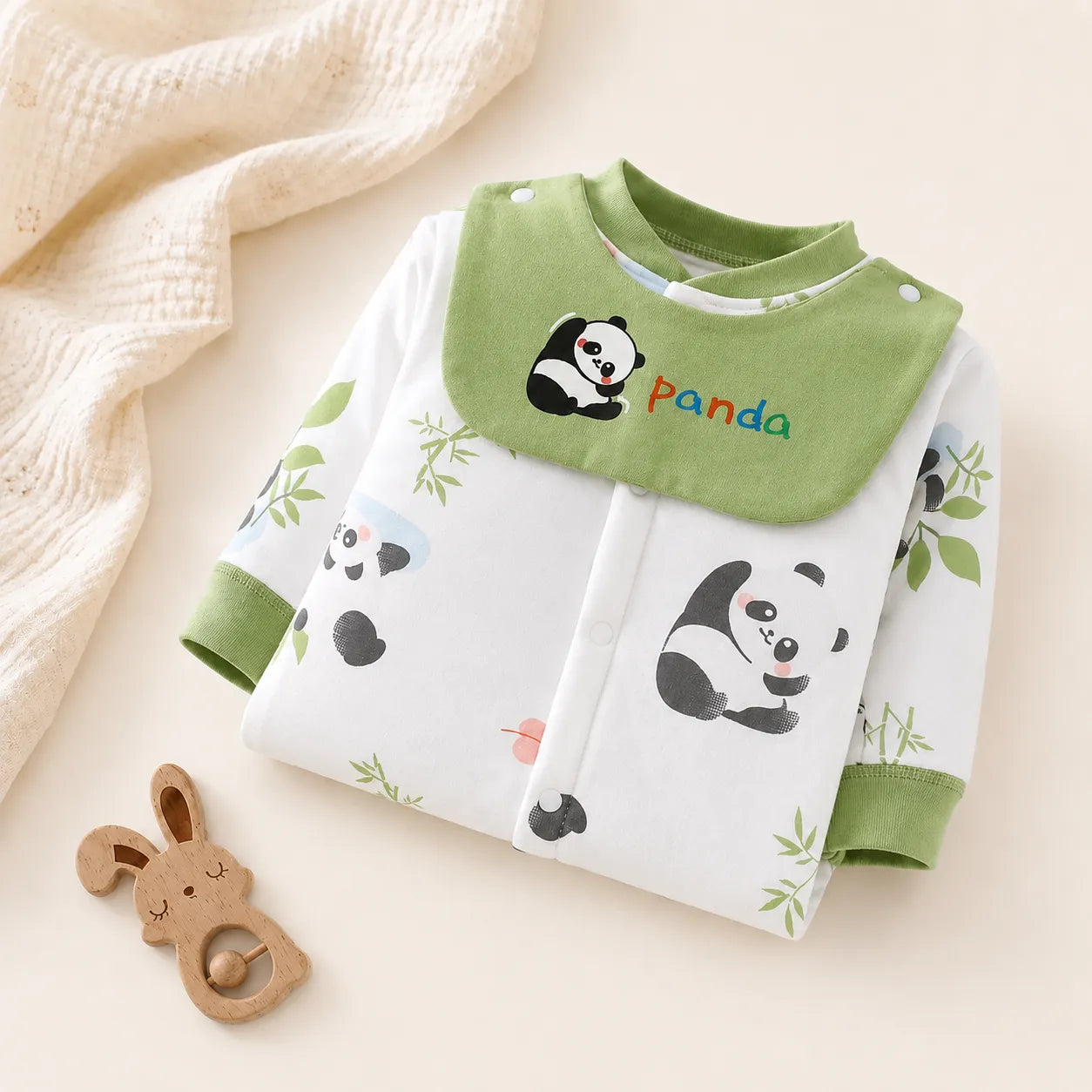 Macacão Bebê Panda Bambu