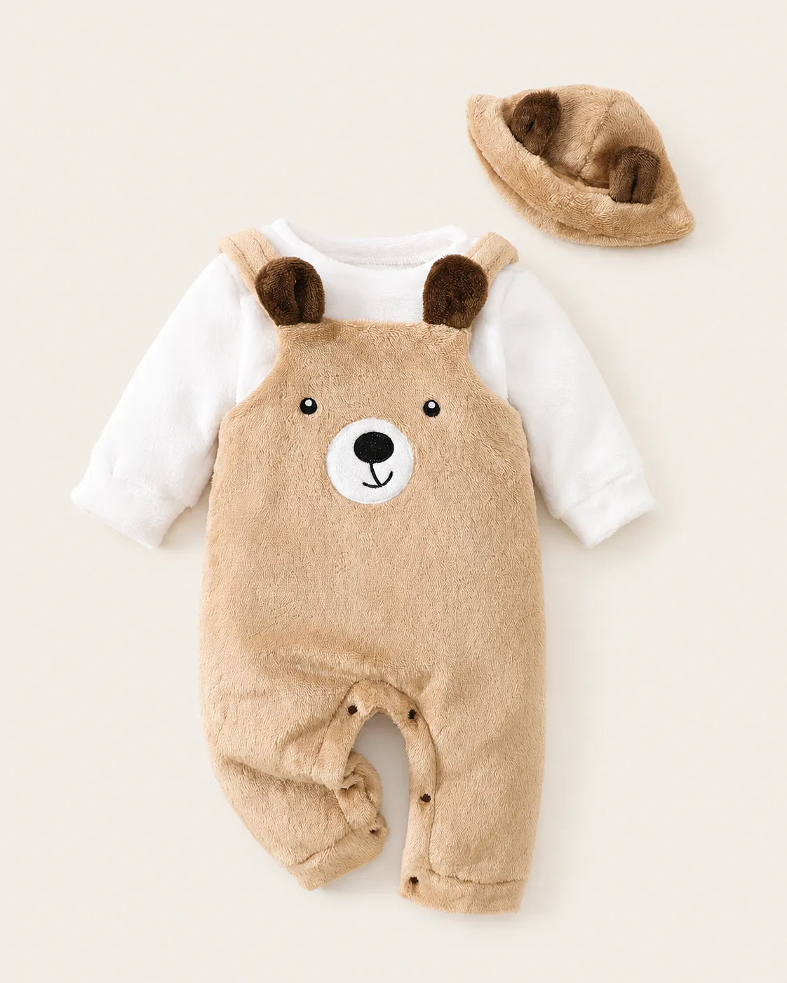 Conjunto Bebê Ursinho Pelúcia 3 Peças