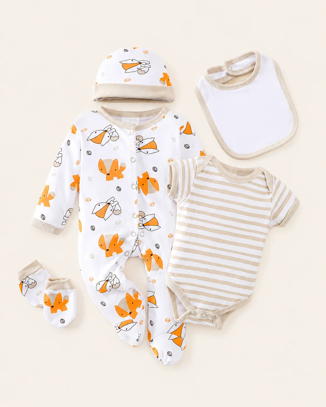 Conjunto Bebê Raposinha Encantada 5 Peças