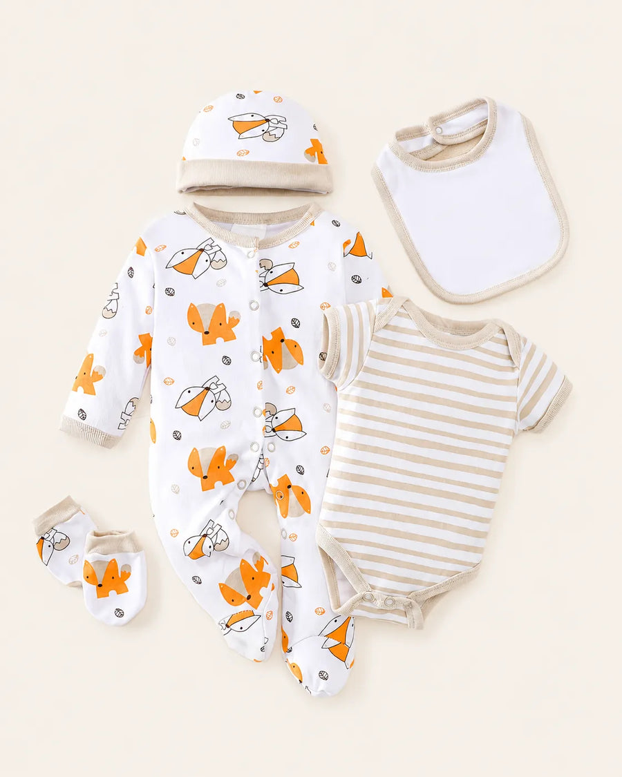 Conjunto Bebê Raposinha Encantada 5 Peças