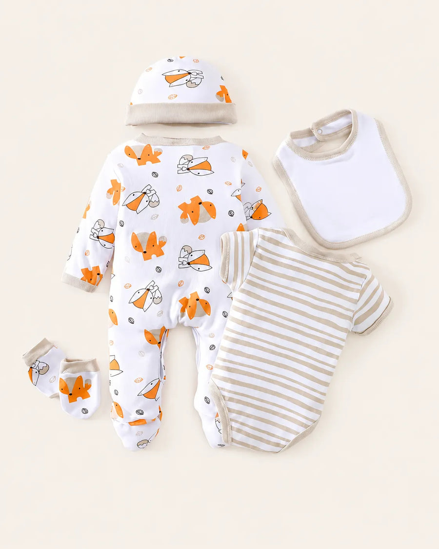 Conjunto Bebê Raposinha Encantada 5 Peças