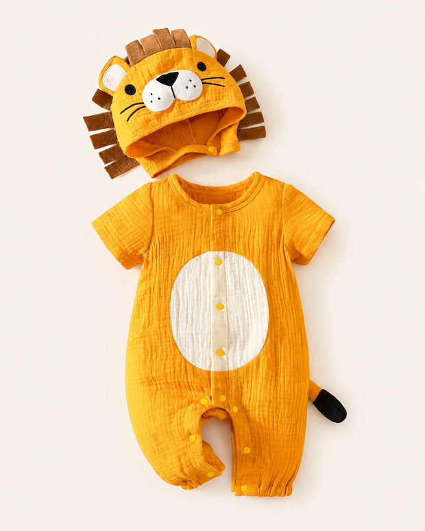 Macacão Leãozinho Infantil Safari